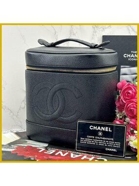 Chanel Vanity Bag Caviar Leather